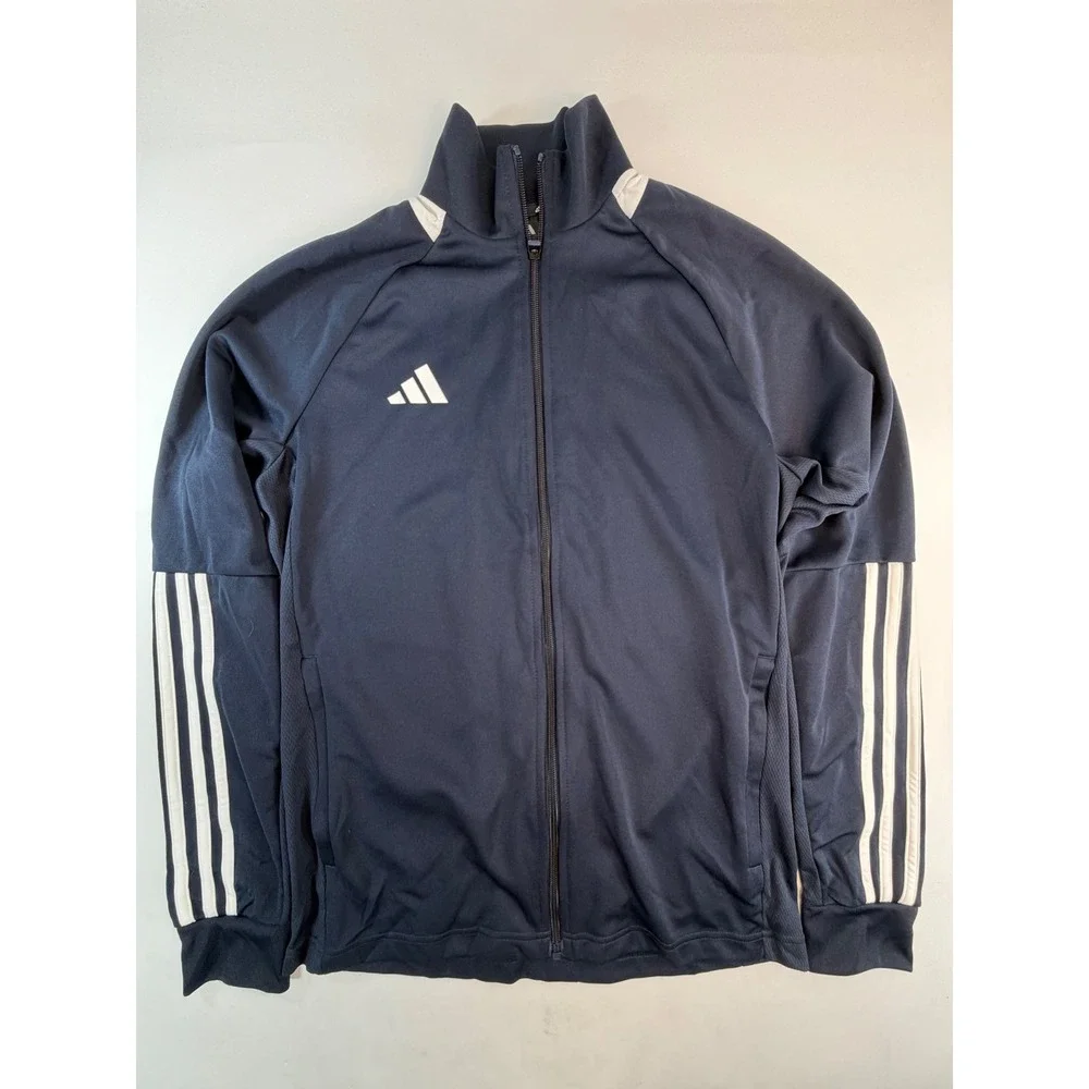 Adidas Mens Sereno Track Jacket Legend Ink White Aeroready IR9748 Size M